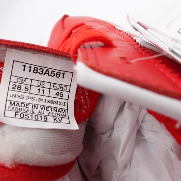 NEW Size 11 Men's Onitsuka Tiger Tiger Corsair EX Leather Platform Sneakers Red - Picture 2 of 8